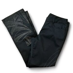 EXPRESS Black Beaded Embellished Dress Pants Trousers Boot Cut Sz 5/6